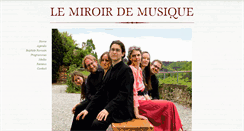 Desktop Screenshot of miroirdemusique.com