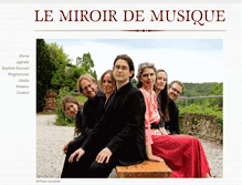 Tablet Screenshot of miroirdemusique.com